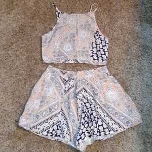 Ladies American Threads 2Pc Short Set sz Small